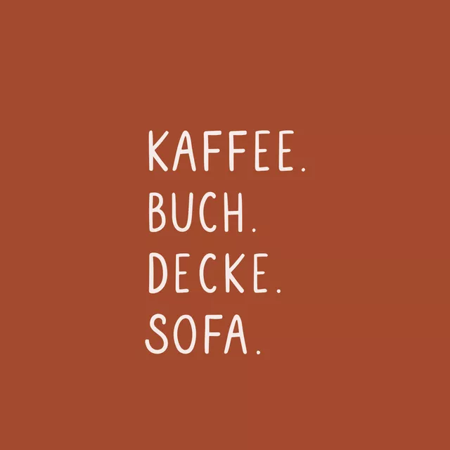 Kissen Kaffee Buch Decke Sofa Braun