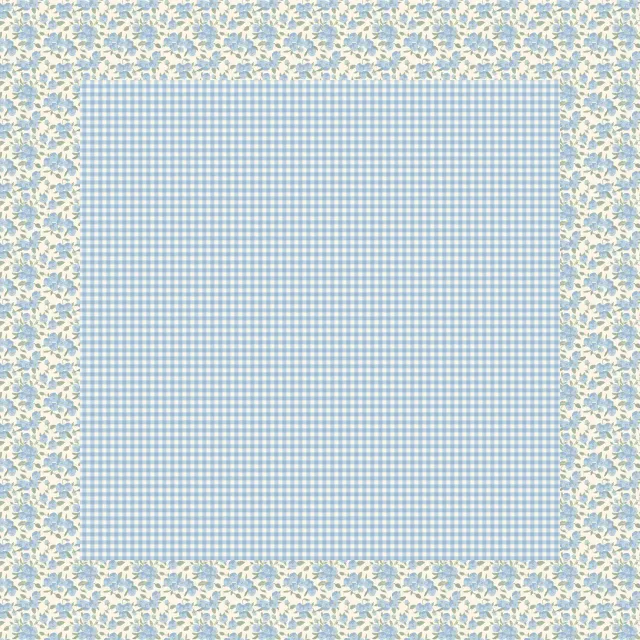 Tischdecke Cottage Mix Nebelblau