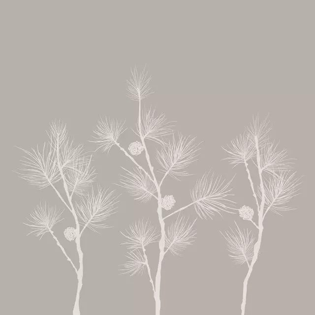 Servietten Mørk Beige Lærkegren