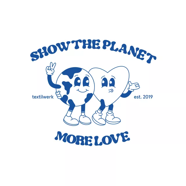 Kissen Show The Planet Meeresblau