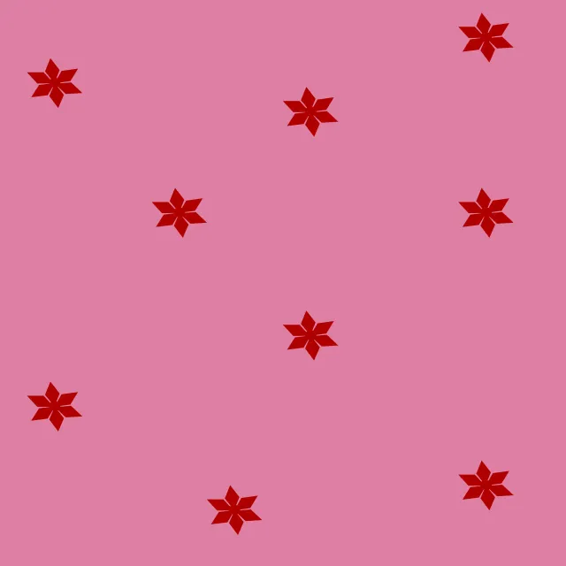 Kissen Sternenmuster Pink Rote Sterne