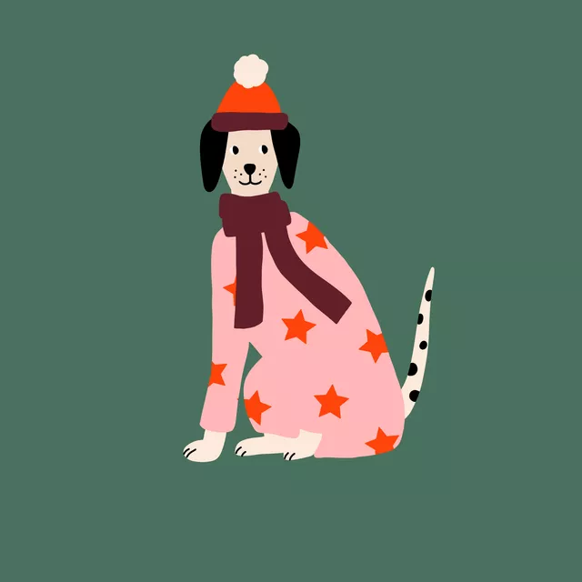 Kissen Hund Weihnachten