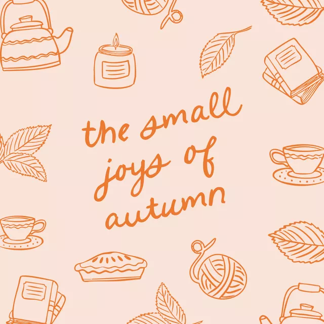 Kissen the small joys of autumn