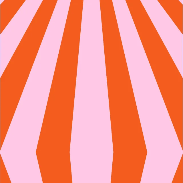 Bodenkissen Sunset Bold Stripes