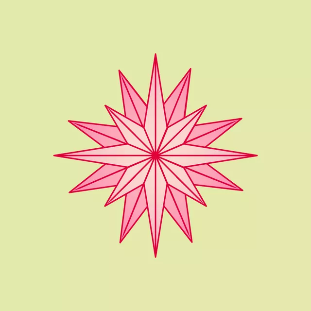 Kissen Sparkling Star green