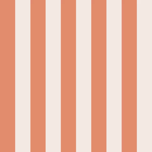 Bankauflage Streifen orange ecru