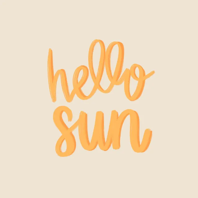 Kissen hello sun gelb