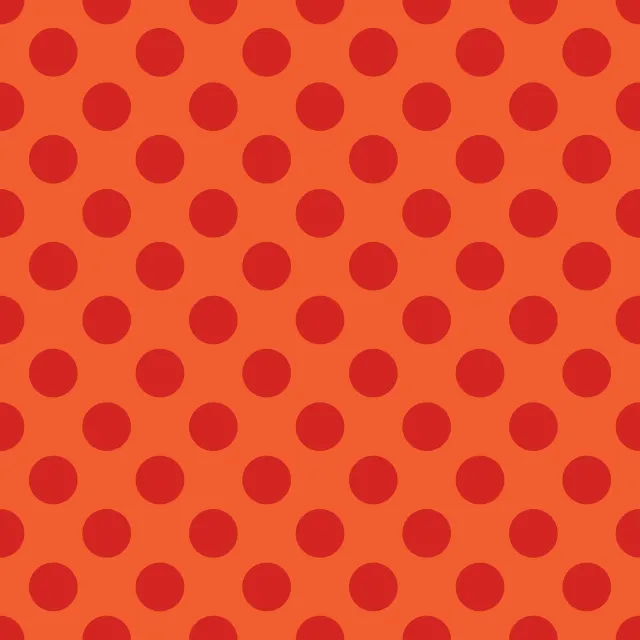 Bettwäsche Polka Dots red orange