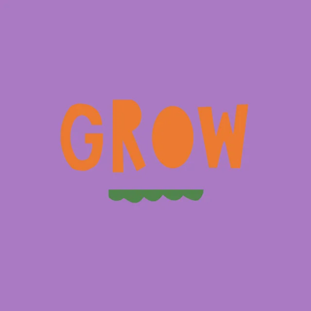 Sitzkissen Grow lila orange