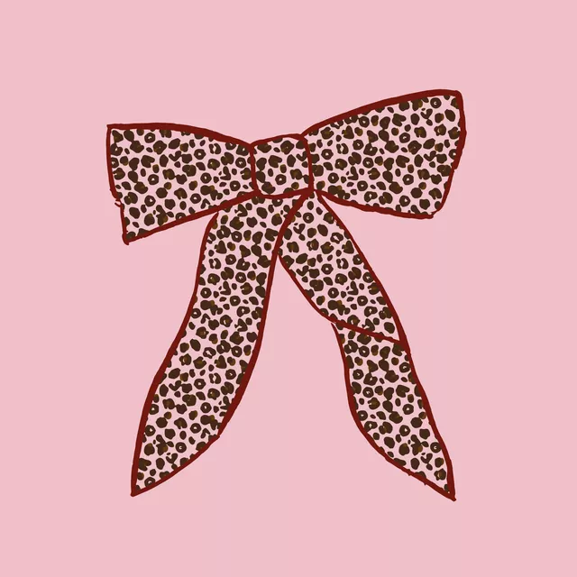 Kissen Schleife Leo rosa