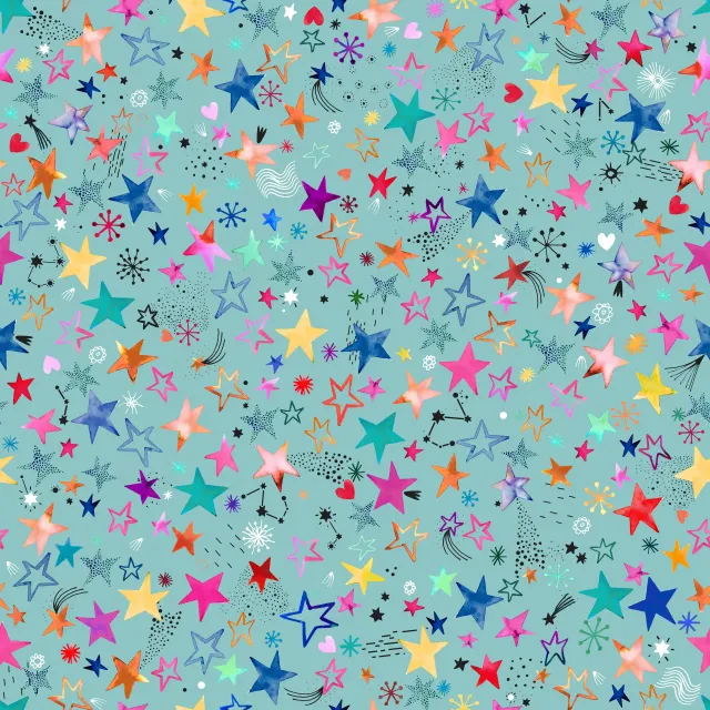 Bankauflage Sterne Weihnachten Winter Blau