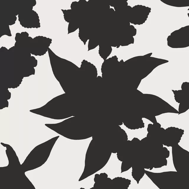 Kissen Garden Floral Black