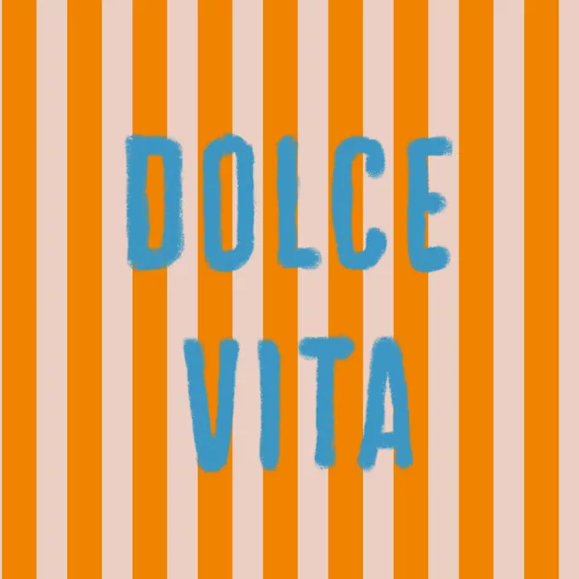 Kissen Dolce Vita Auf Orange