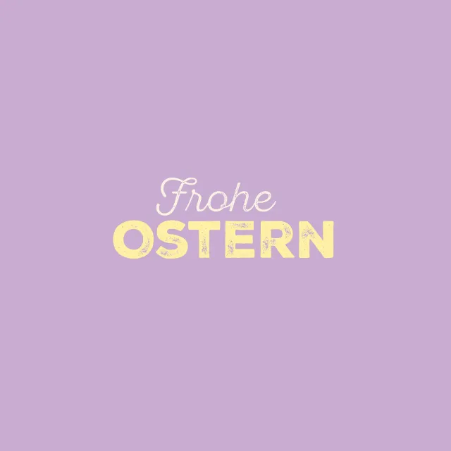 Geschirrtücher Frohe Ostern Typo Lila
