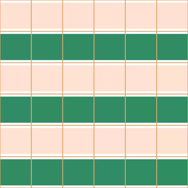 Kissen Stripes Crossed Green