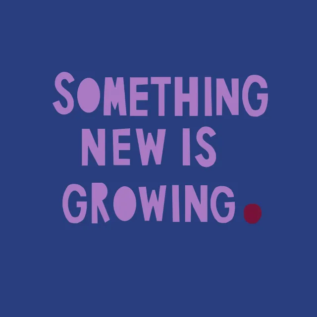 Kissen Something new lila blau