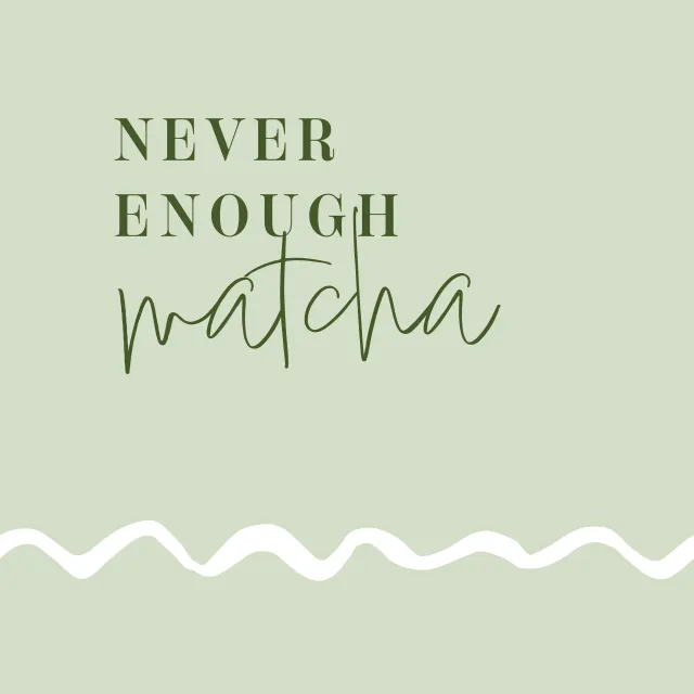 Sitzkissen Never Enough Matcha