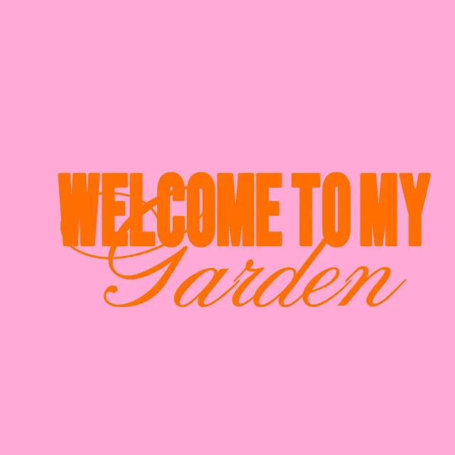 Kissen Welcome To My Garden Pink