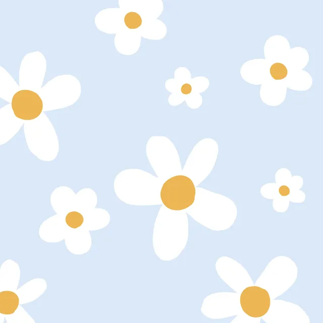 Sitzkissen Big Daisy Hellblau