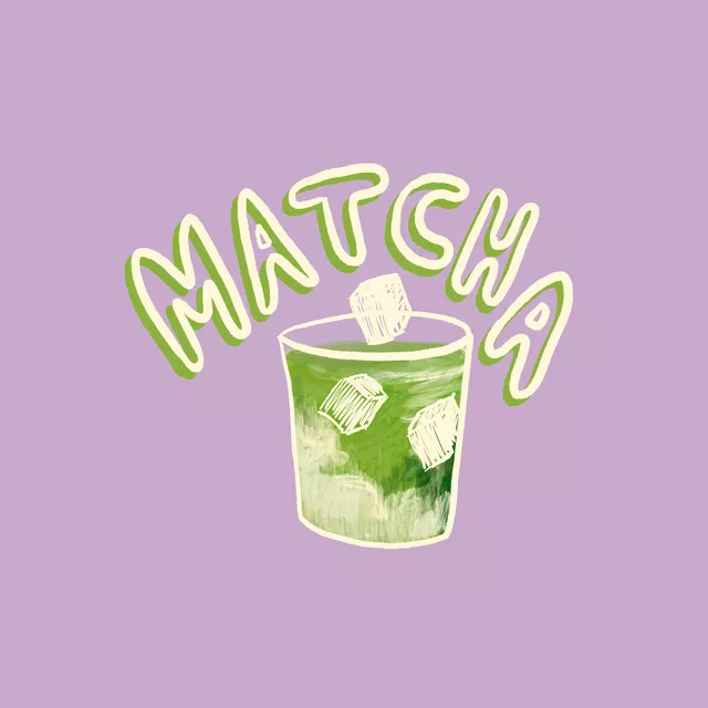 Kissen Matcha lila
