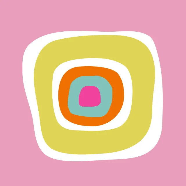 Kissen Round Retro Summer Vibes