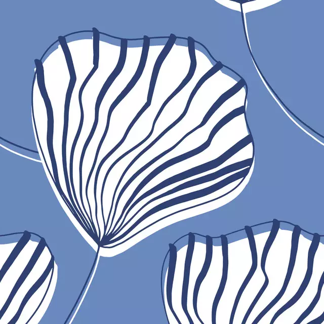 Tischdecke Indigo Beach Seashell Flower