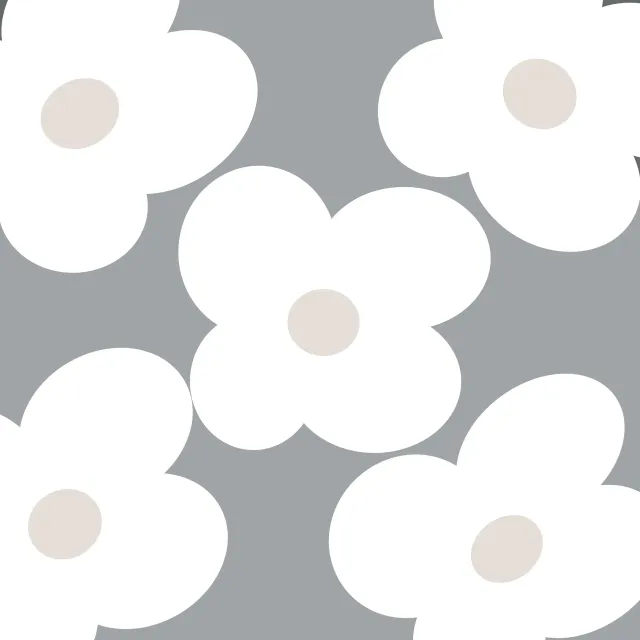 Servietten Butterblüme Weiß Auf Hellgrau