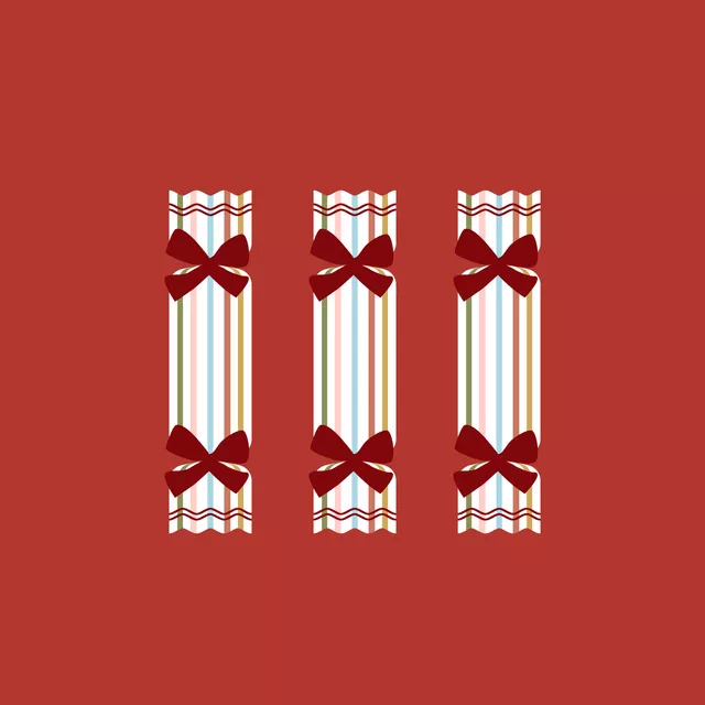 Kissen Bonbons for Christmas Red