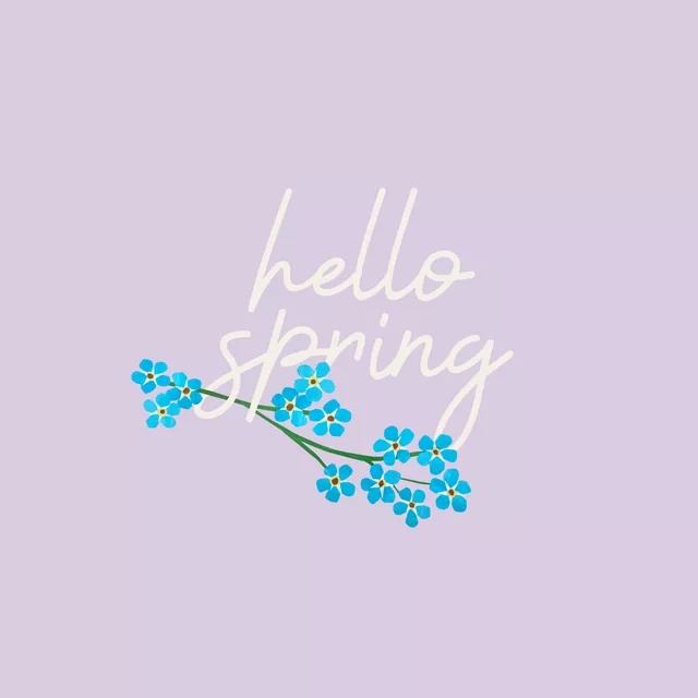 Servietten hello spring