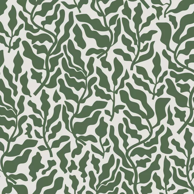 Kissen Blattmuster grün