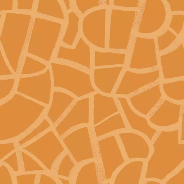 Bankauflage Abstract Shapes Orange