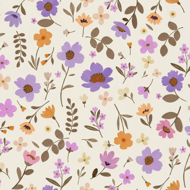 Bankauflage Frühlingsblumen bunt