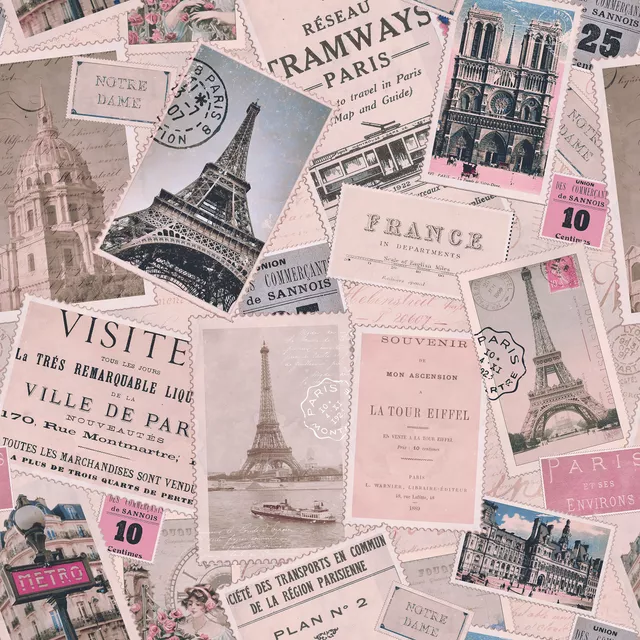 Kissen Vintage Trip To Paris