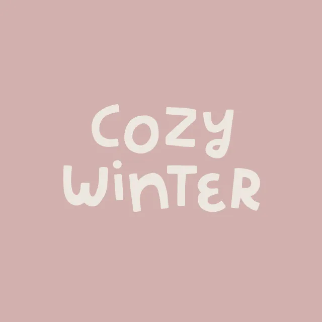Kissen Cozy Winter rosa