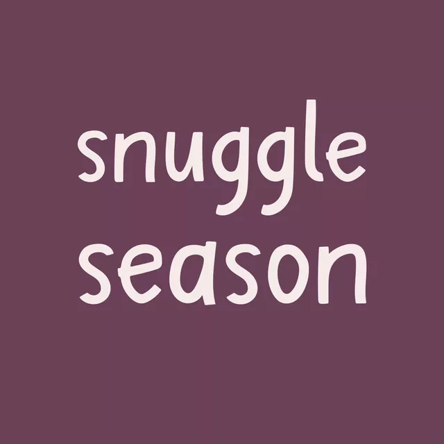 Kissen Snuggle Season Spruch Pflaume
