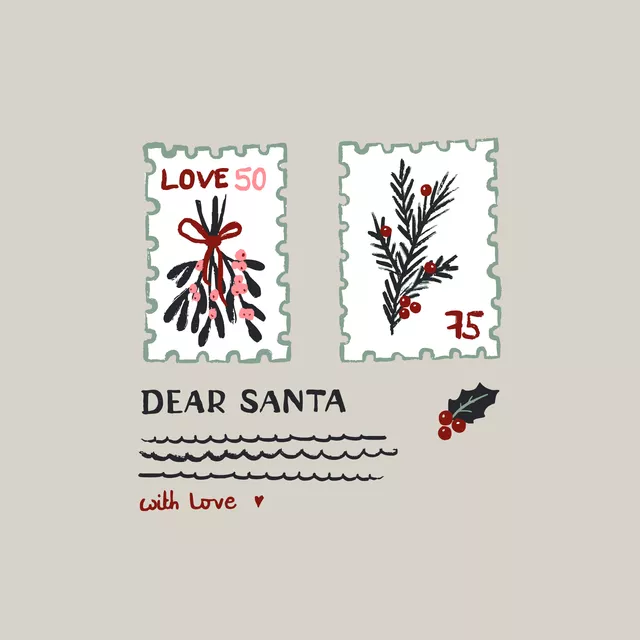 Servietten Dear Santa