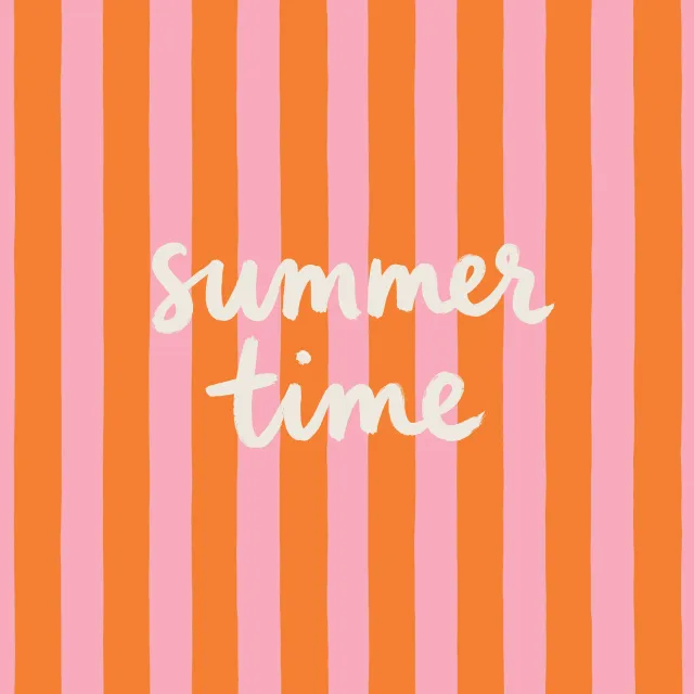 Kissen Summer Time orange pink