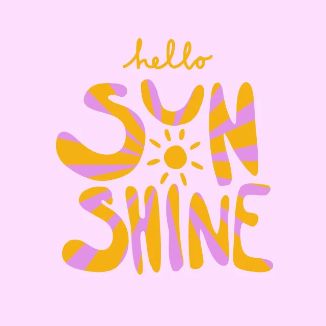 Kissen hello Sunshine Strahlen