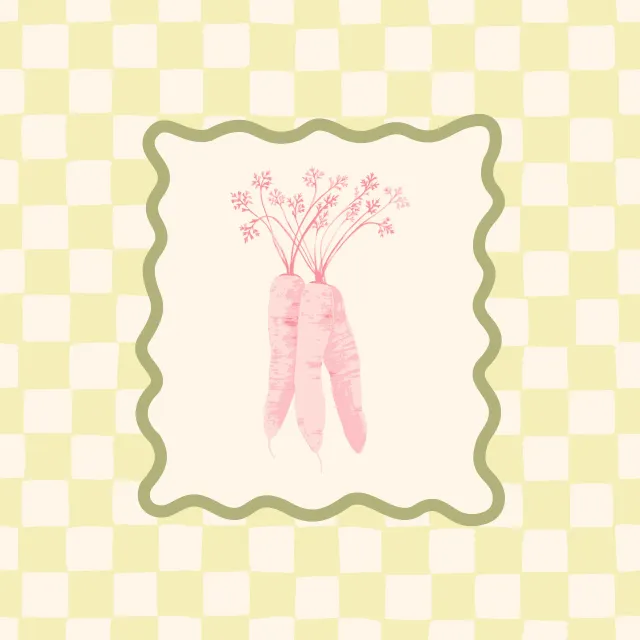 Bodenkissen Karotten Karo gelb