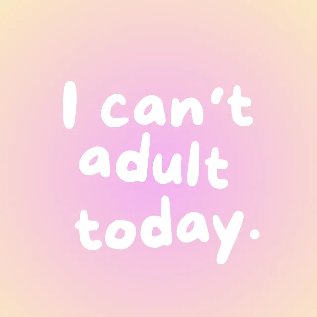 Servietten I can't adult today