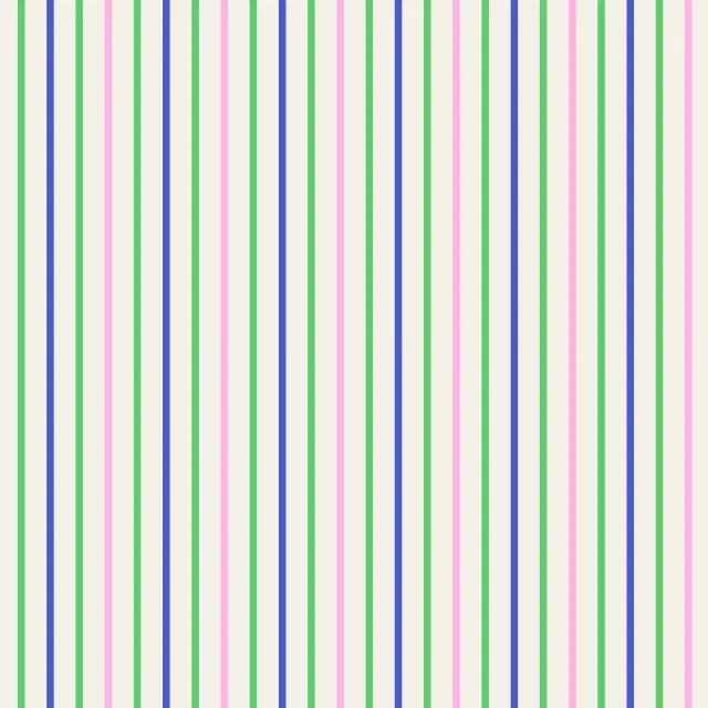 Kissen Streifen blau-grün-rosa