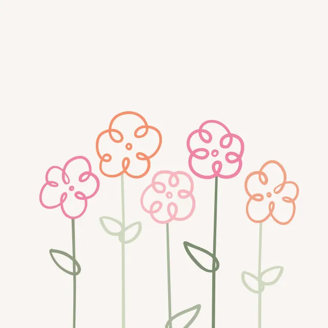 Kissen Blumen Gang bunt