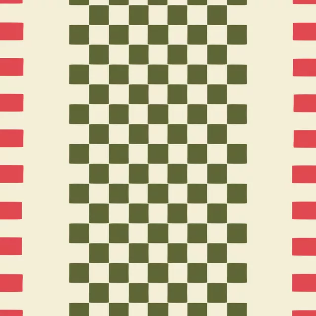 Tischdecke Tischdecke kariert mit Rand