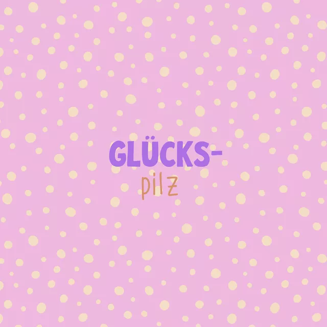 Geschirrtuch Herbstliebe Glückspilz typo