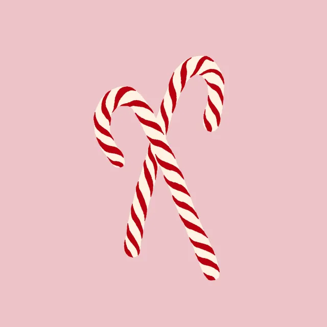 Kissen Xmas - Zuckerstange  pink