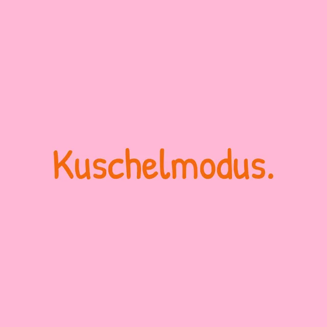 Kissen Kuschelmodus pink