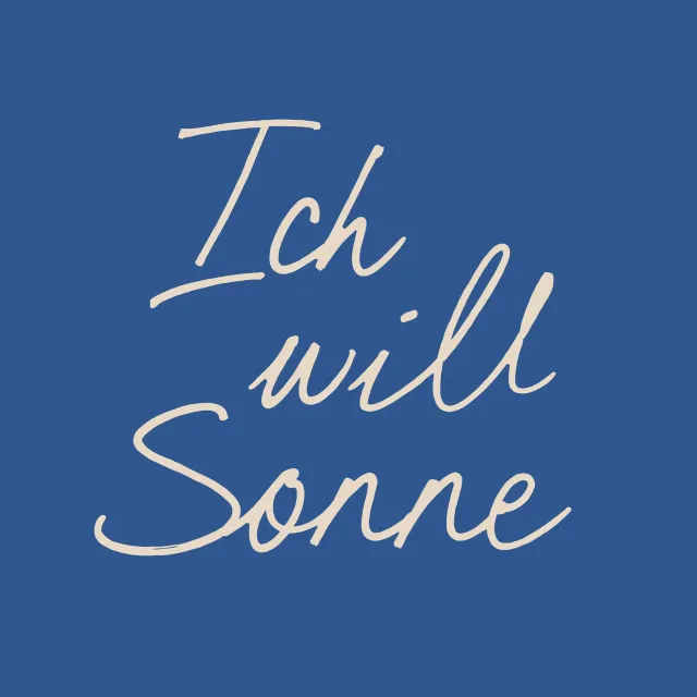 Geschirrtücher Ich will Sonne blau