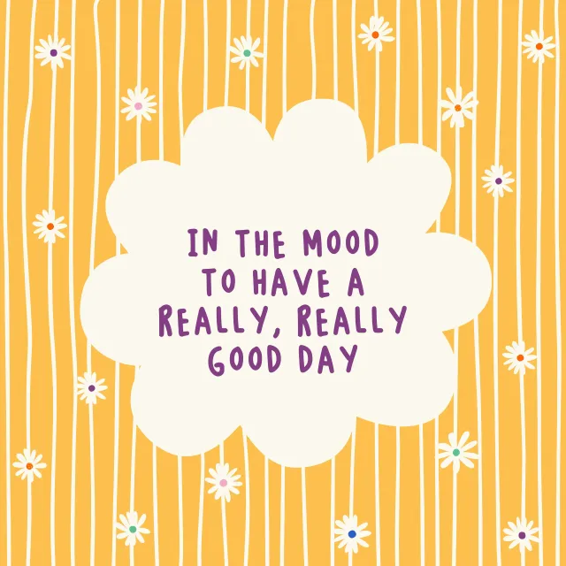 Sitzkissen Have a really good day - gelb