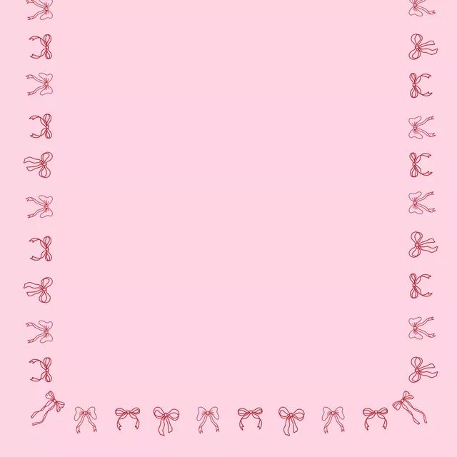 Tischdecke Schleifenrand Rot Rosa