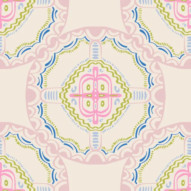 Raffrollo Mosaik Rosa